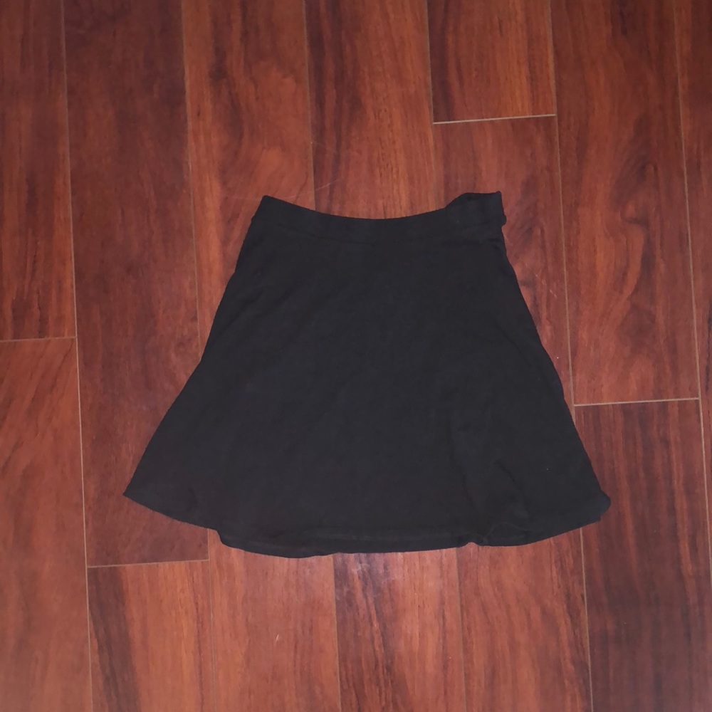 Black A Line skirt with elastic waist band